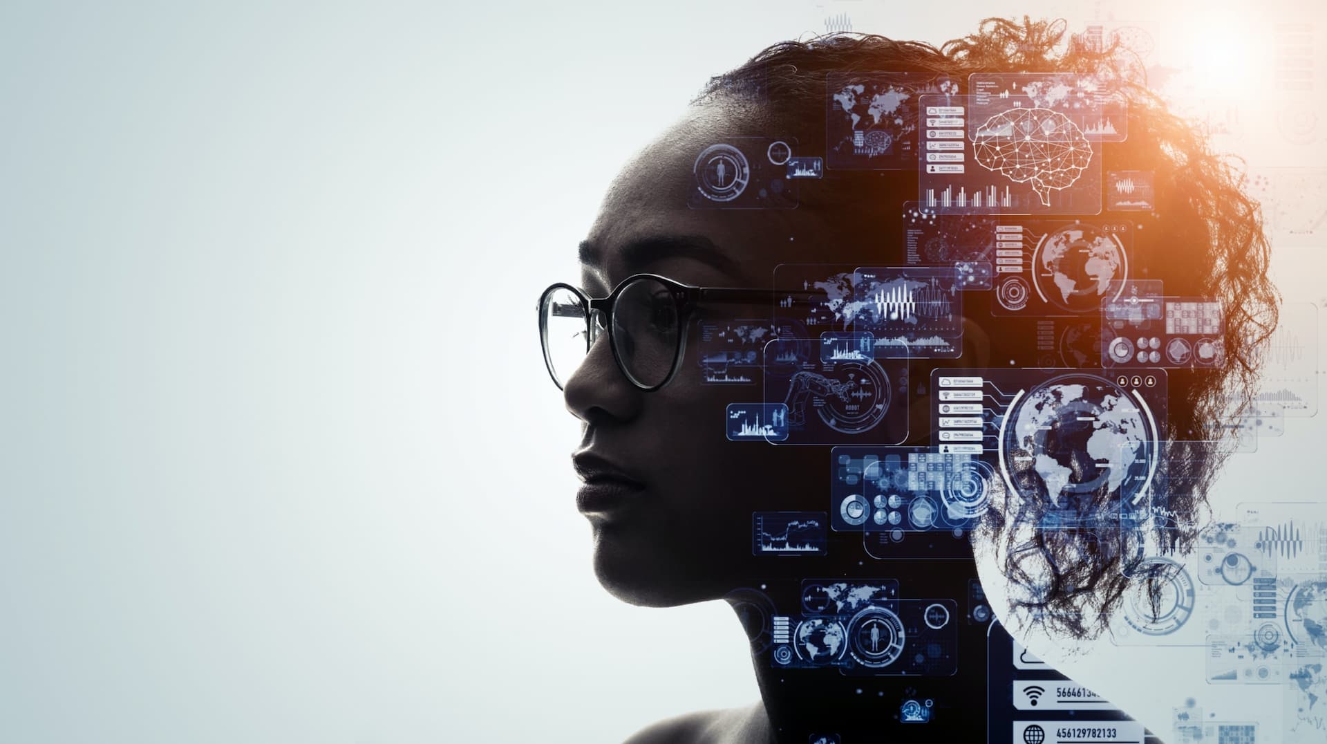 A woman with analytical thinking.