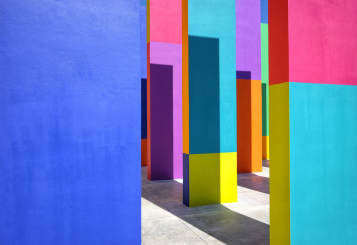 multicolor modern architecture